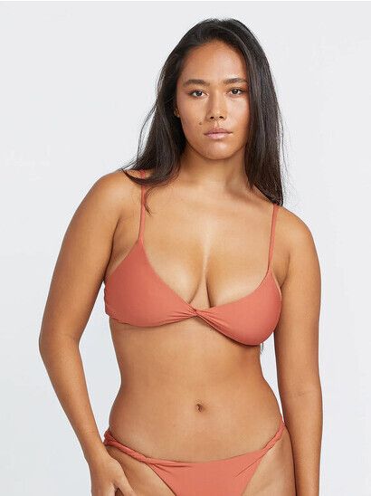 Volcom Bikini Simply Seamless V Neck rosewood