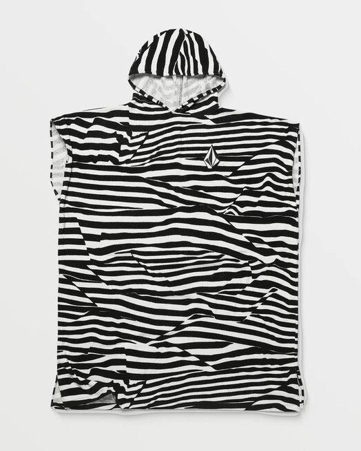 Volcom Handtuch&#x20;Hooded&#x20;Changing&#x20;Towel&#x20;white&#x20;black