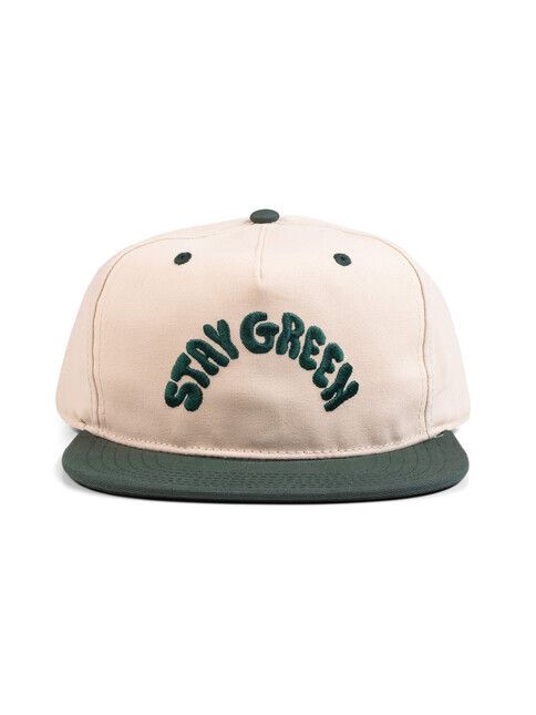 The Dudes Cap Stay Green Unstructured 5 Panel off-whit