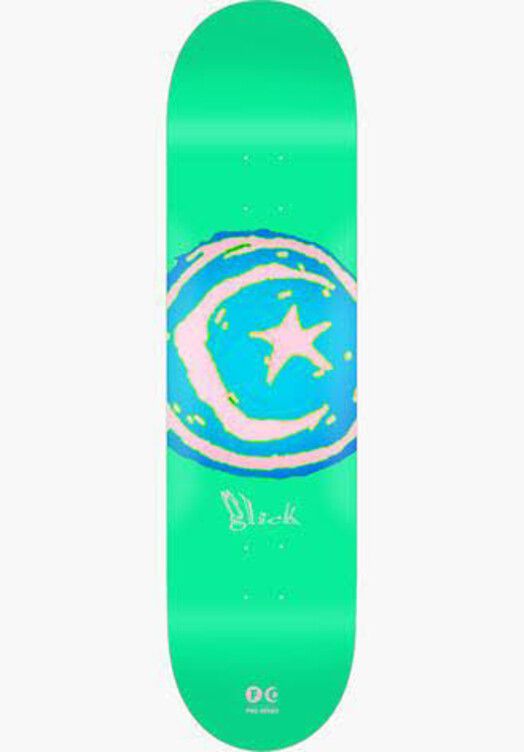 Foundation Skateboards Skateboard&#x20;Glick&#x20;Star&amp;Moon&#x20;8.25&#x20;green