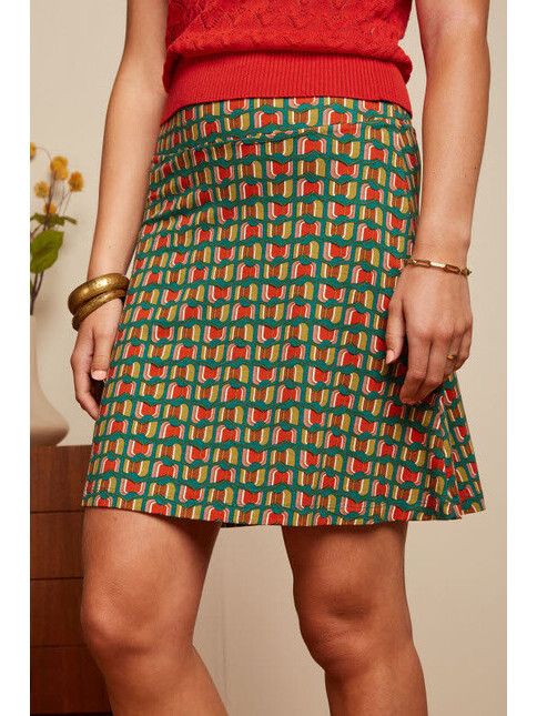 King Louie Rock Border Skirt Rondine ponderosa green