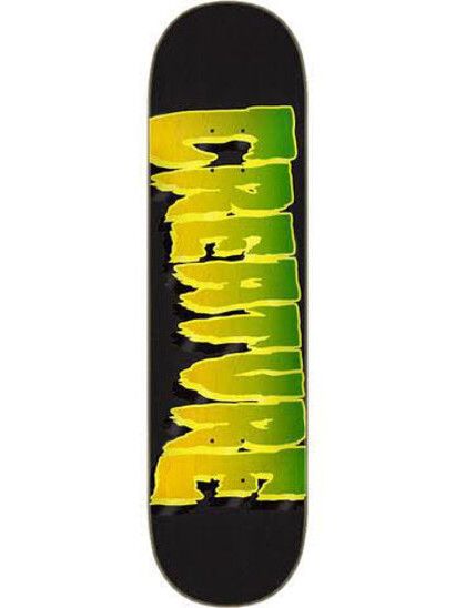 Creature Skateboard Logo Outline Stumps 8.25 yellow green