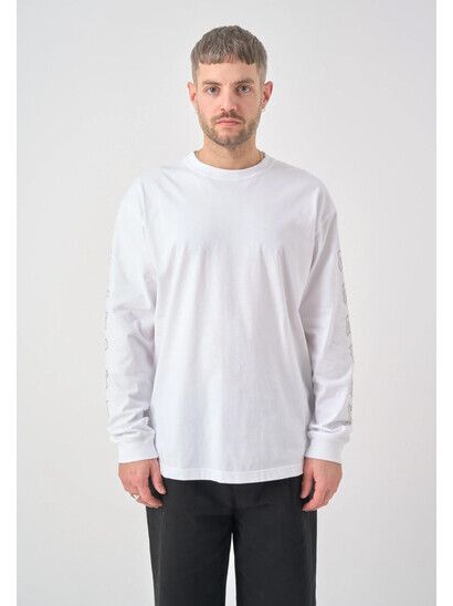 Cleptomanicx Longsleeve Spiderweb white