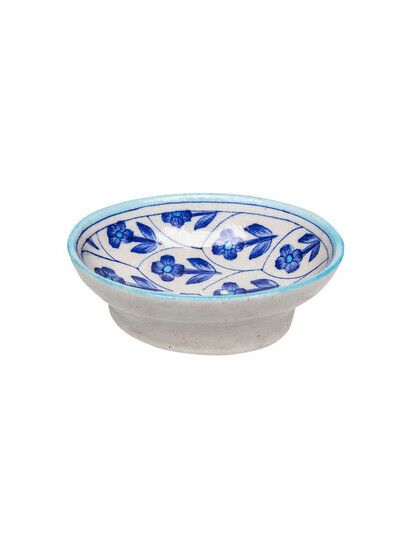 Tranquillo Seifenschale POR 557 Blue Pottery white/blue