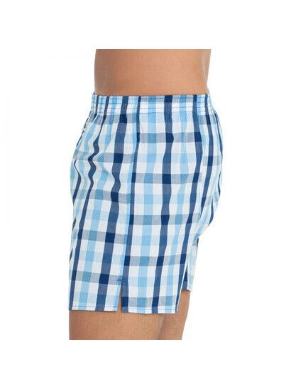 Deal Boxershort Check blau/weiß kariert