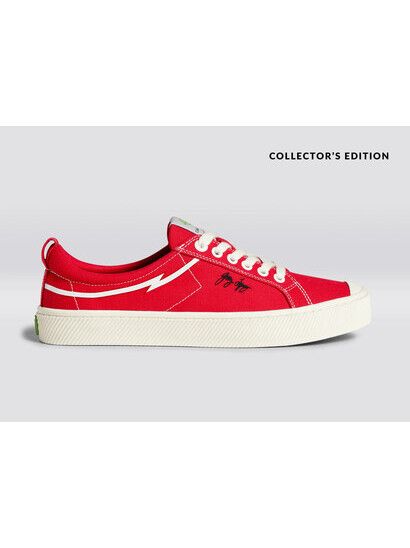 Cariuma Sneaker Gerry Lopez OCA Low red canvas