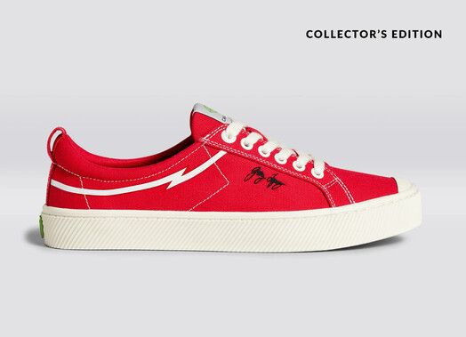 Cariuma Sneaker&#x20;Gerry&#x20;Lopez&#x20;OCA&#x20;Low&#x20;red&#x20;canvas