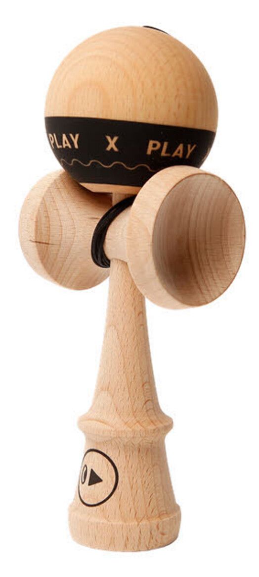 Kendama Geschicklichkeitsspiel&#x20;Play&#x20;X&#x20;Grip&#x20;black&#x20;nature