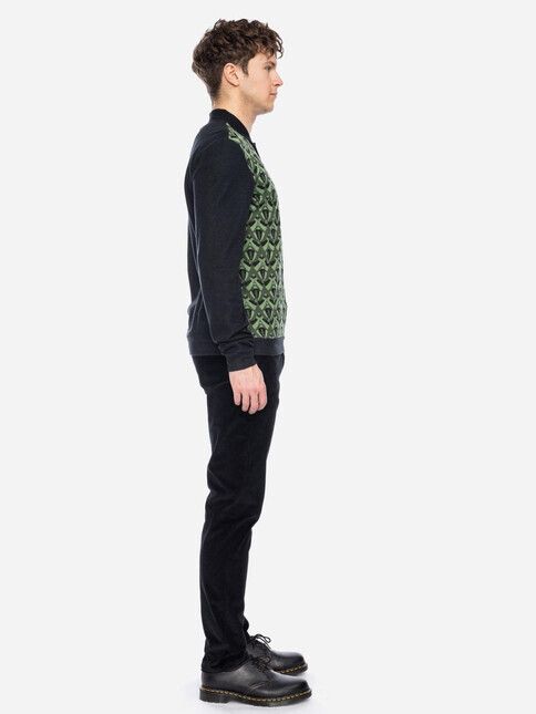 ATO Berlin Pullover Enne GOTS green/black