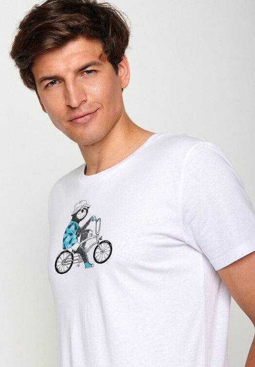 GreenBomb T-Shirt&#x20;Animal&#x20;Sloth&#x20;Cruiser&#x20;white