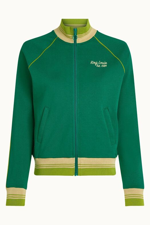 King Louie Zipper&#x20;Lila&#x20;Coljack&#x20;Miami&#x20;Sweat&#x20;nile&#x20;green