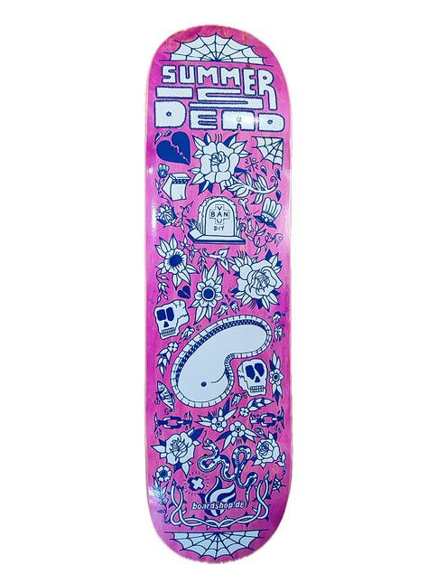 Boardshop Skateboard Summer is Dead 8.5 pink