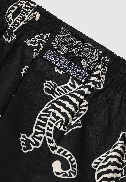 Cleptomanicx Boxershort&#x20;Broderson&#x20;Tigers&#x20;black
