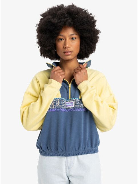 Quiksilver Women Sweater Half Zip popcorn