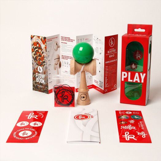 Kendama Geschicklichkeitsspiel&#x20;Play&#x20;X&#x20;gr&#x00FC;n