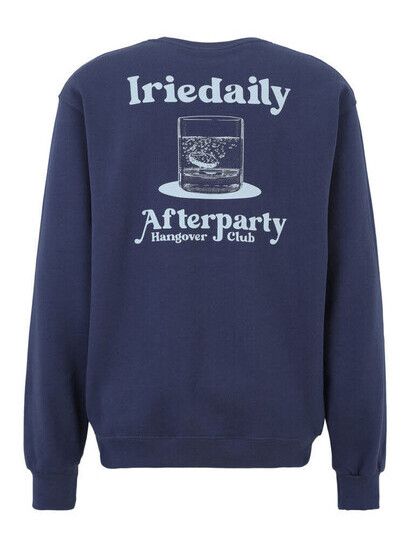 iriedaily Sweater Hangover Club Crewneck crown blue