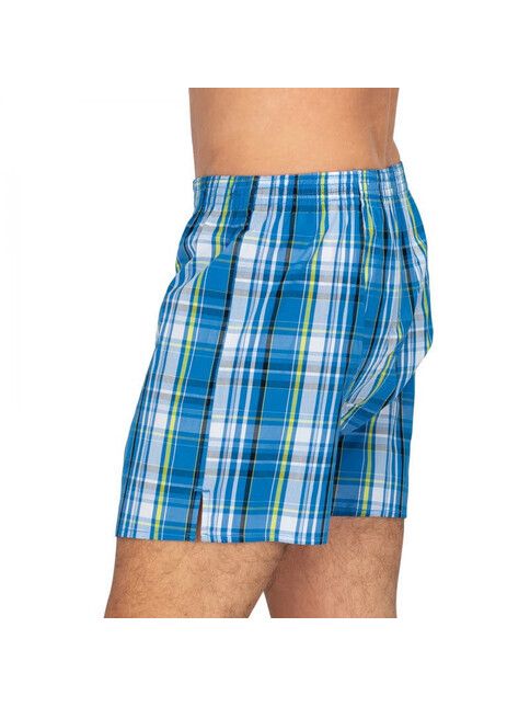 Deal Boxershort Check blau/gelb