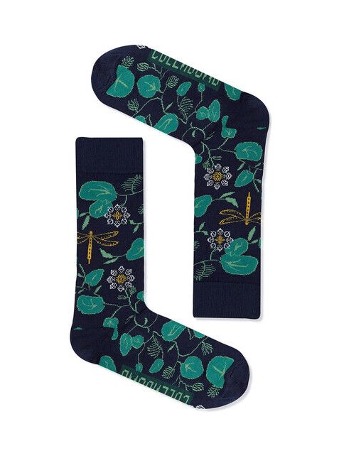 GreenBomb Socken Nature Waterlilly blue