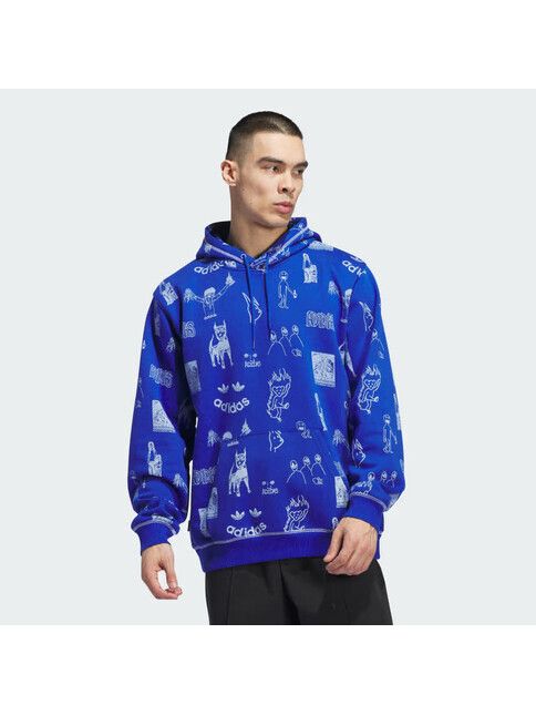 Adidas Kapuzenpullover Dill Hoodie royalblue white