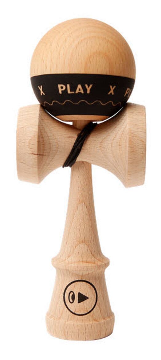 Kendama Geschicklichkeitsspiel&#x20;Play&#x20;X&#x20;Grip&#x20;black&#x20;nature