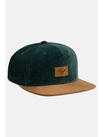 Reell Cap Suede Cap dark green cord