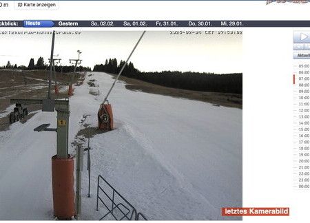 Schnee Ade – Der Snowpark in Muggenbrunn steht aber noch