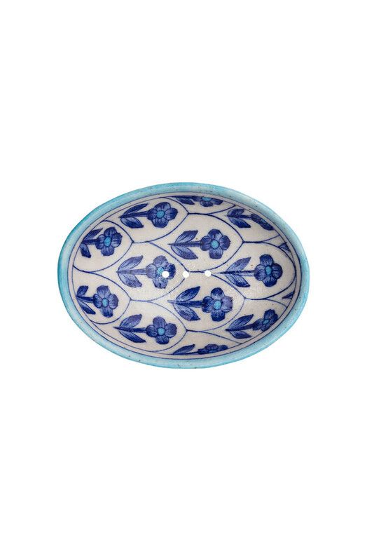 Tranquillo Seifenschale&#x20;POR&#x20;557&#x20;Blue&#x20;Pottery&#x20;white&#x2F;blue