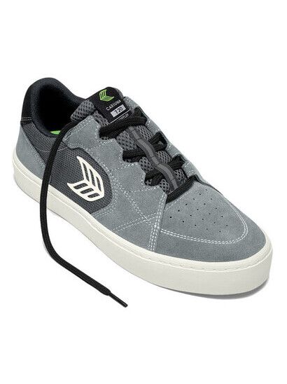 Cariuma Skateschuh T20 Pro charcoal grey suede and mesh ivo