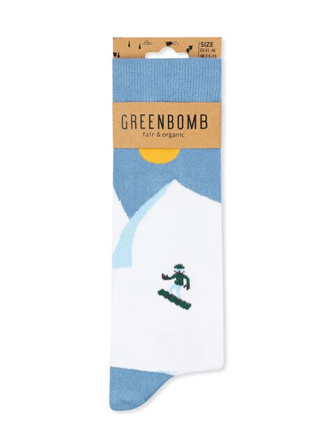 GreenBomb Socken Lifestyle Ski white
