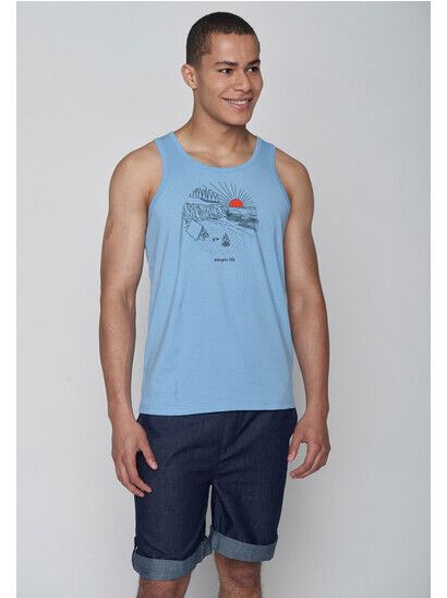 GreenBomb Tanktop Nature Simple slate blue