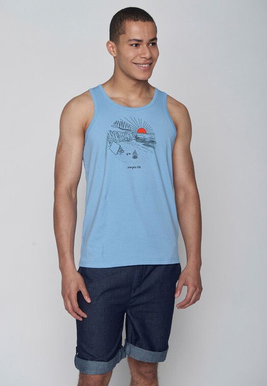 GreenBomb Tanktop&#x20;Nature&#x20;Simple&#x20;slate&#x20;blue