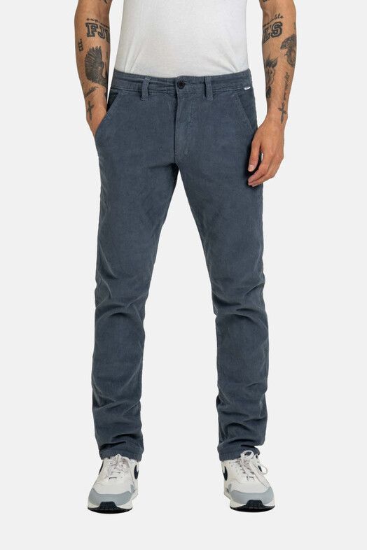 Reell Hose&#x20;Flex&#x20;Tapered&#x20;Chino&#x20;baby&#x20;cord&#x20;grey&#x20;blue