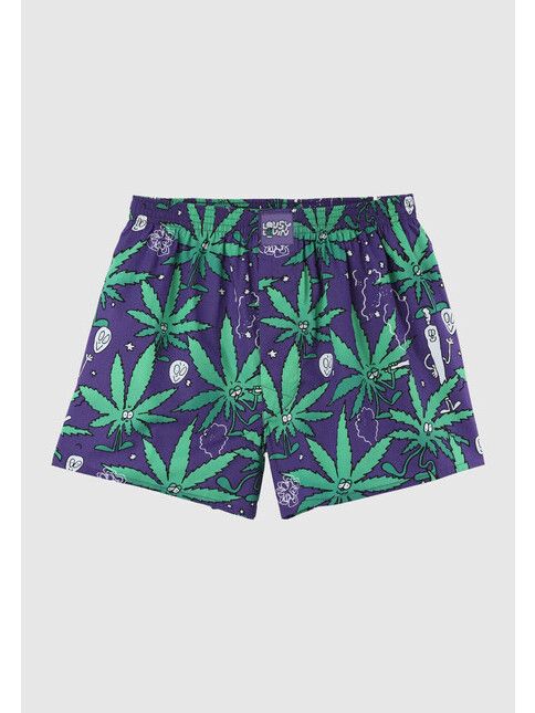 Cleptomanicx Boxershort Weedy purple haze