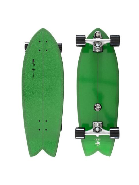 Arbor Surfskate C7 Surfskate Black Rose MFG Green 30.75