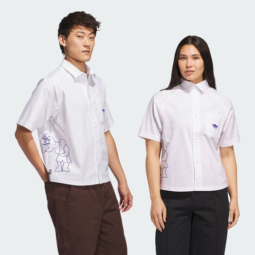 Adidas Hemd&#x20;Shmoofoil&#x20;Fighter&#x20;Button-Up&#x20;white