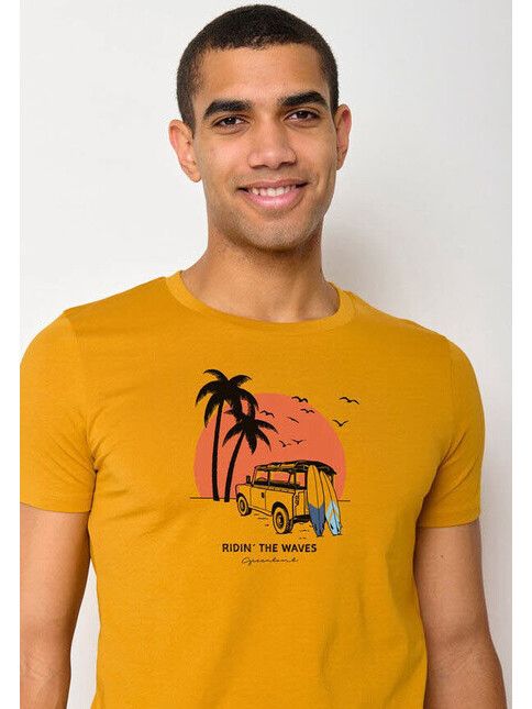 GreenBomb T-Shirt Nature Car Surf ochre