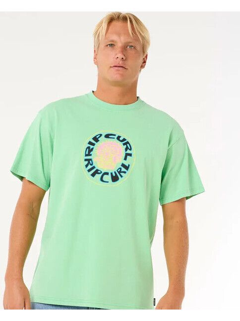 Rip Curl T-Shirt Raw Energy Visions neon green