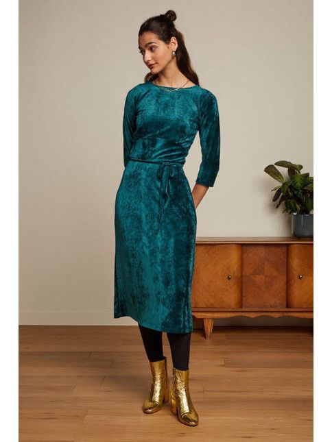 King Louie Kleid Peggy Dress Pepper pine green