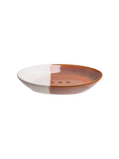 Tranquillo Seifenschale Por651 Rustic orange/white