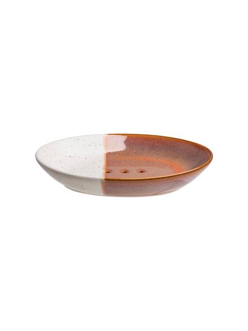 Tranquillo Seifenschale Por651 Rustic orange/white