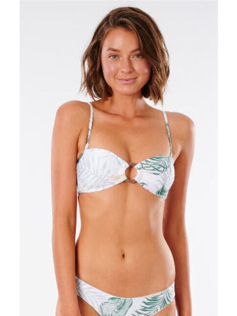 Rip Curl Bikini Coastal Palms Bandeau white