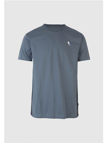 Cleptomanicx T-Shirt Embro Gull blue mirage