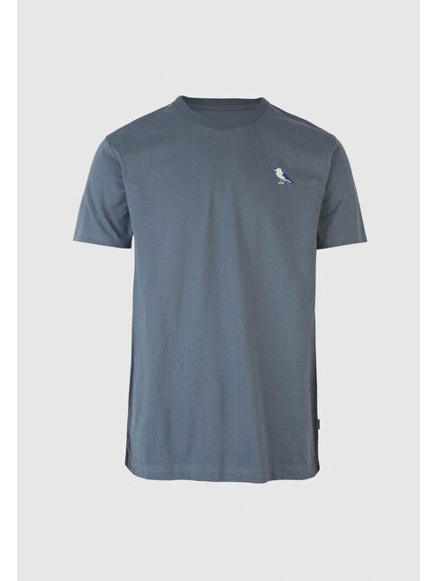 Cleptomanicx T-Shirt Embro Gull blue mirage