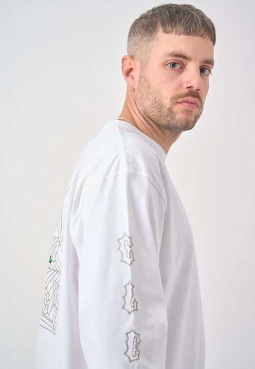 Cleptomanicx Longsleeve&#x20;Spiderweb&#x20;white