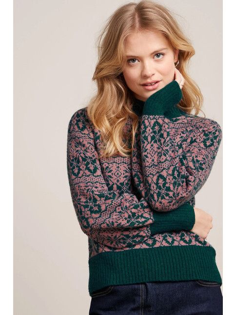 King Louie Pullover Jeanie Top Duchess pine green