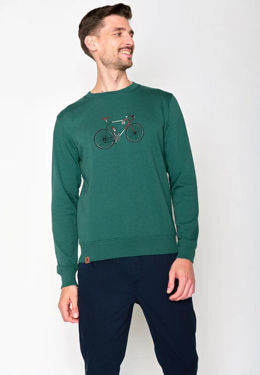 GreenBomb Sweater&#x20;Bike&#x20;Enzo&#x20;jungle&#x20;green