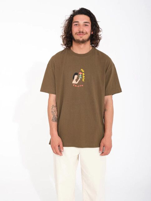 Volcom T-Shirt Arthur Longo 1 dark earth