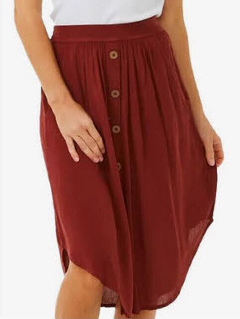 Rip Curl Rock Classic Surf Skirt hibiscus red