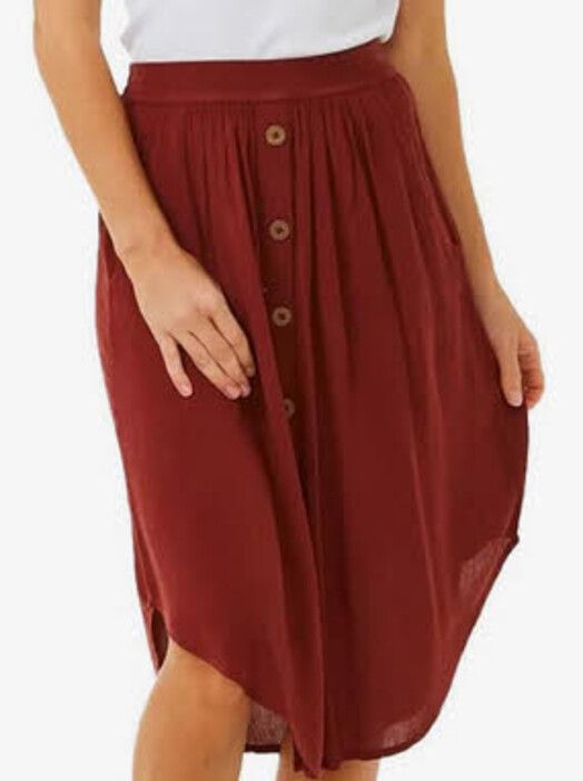 Rip Curl Rock&#x20;Classic&#x20;Surf&#x20;Skirt&#x20;hibiscus&#x20;red