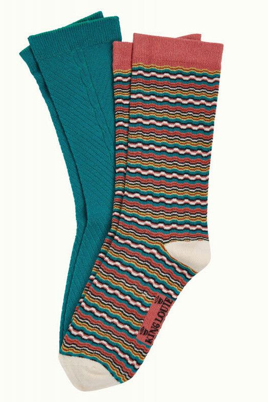 King Louie Socken&#x20;Socks&#x20;2-Pack&#x20;Surfbird&#x20;ponderosa&#x20;green